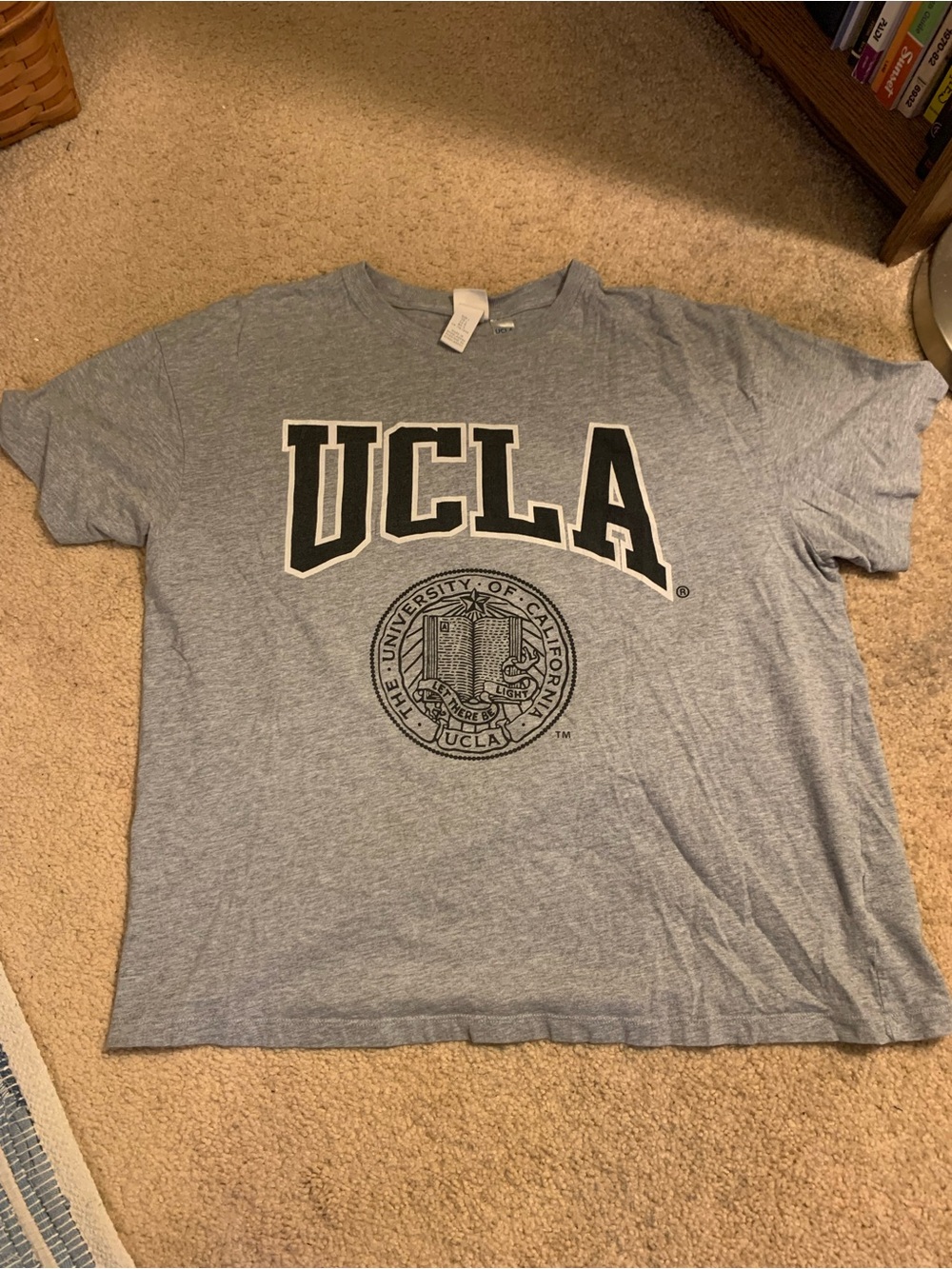 H&M womens UCLA Grey Logo Tee